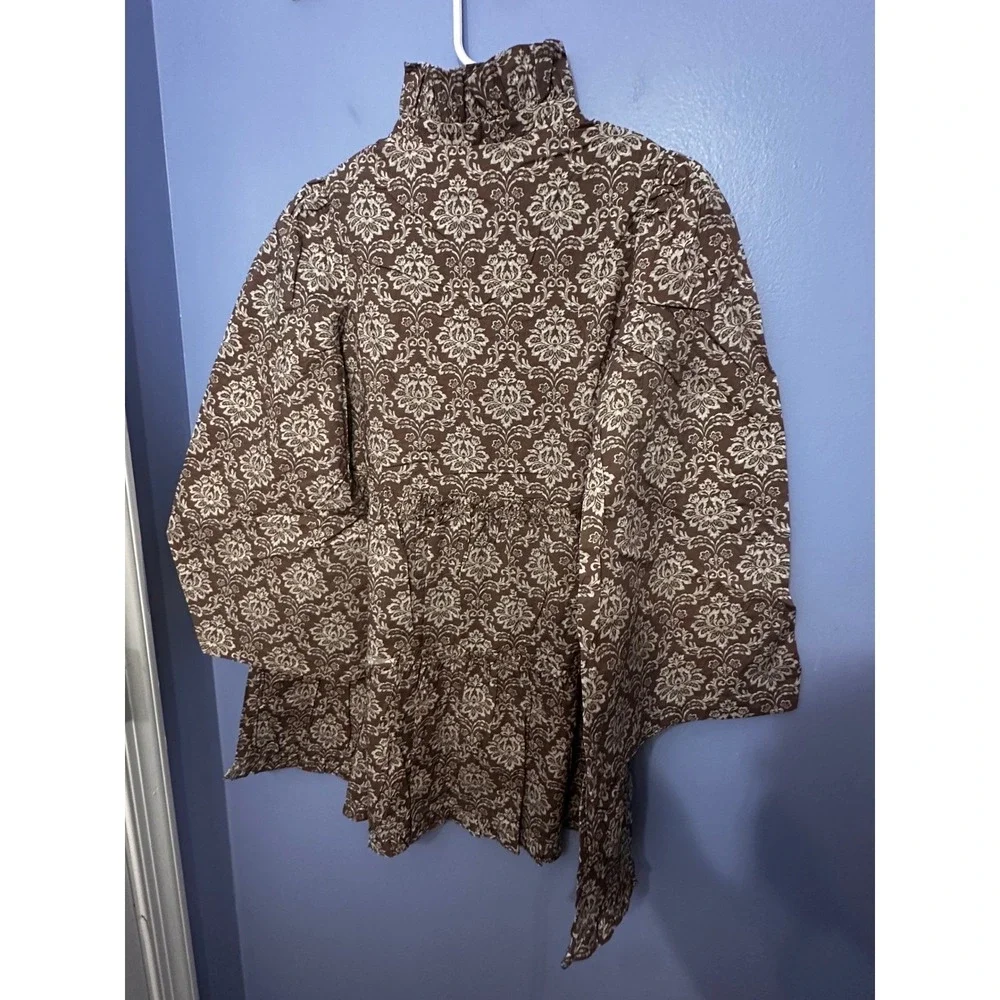 Tuckernuck Hyacinth House Moss Printed Russell‎ Mini Dress Olive XXS NWT